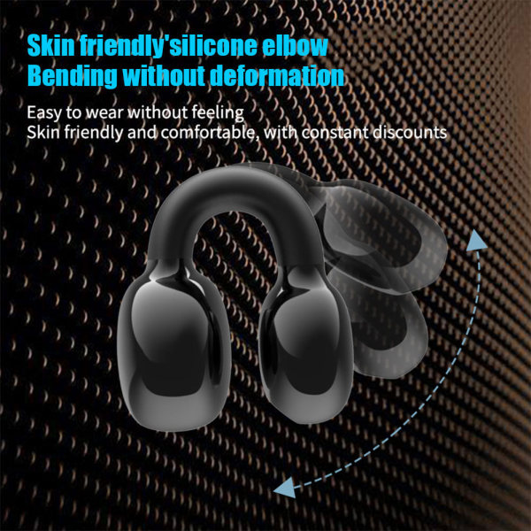Trådlöst Bluetooth Headset Clip Earbuds Sports Pink