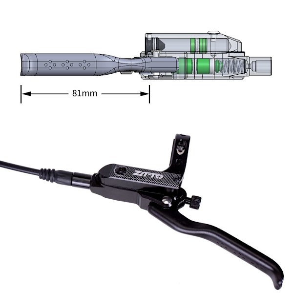 ZTTO MTB Hydrauliska bromsar 4 kolv bromsok M840 Bromsbelägg Skiva 160mm Set Cykelkomponenter 4 Pair TC-001