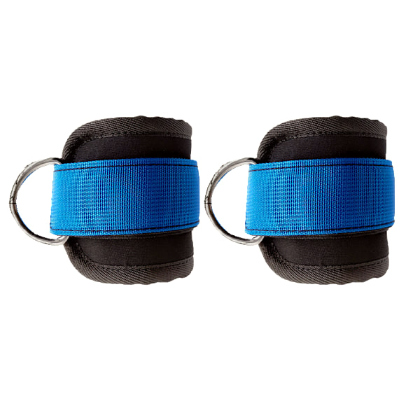 Justerbara D-ring ankelband Fotstöd ankel blue