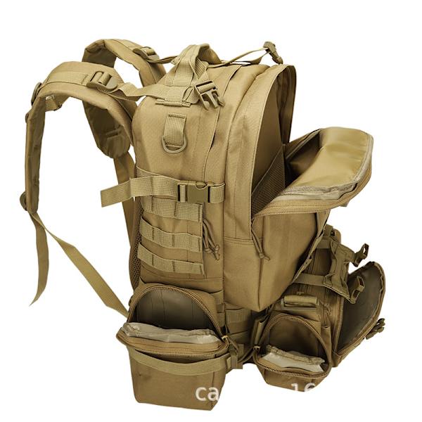 CAMO mix pack vandringsryggsäck MOLLE funktion stridsväska utomhus bergsklättring ryggsäck Army Green 36-55L