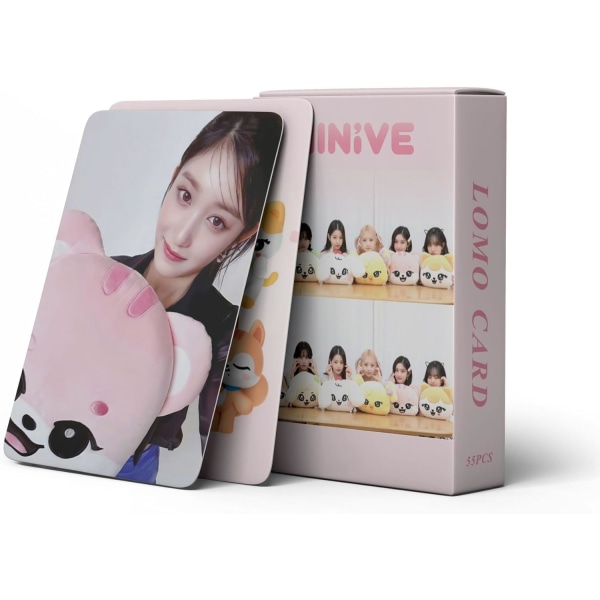 Kpop IVE Lomo-kort 55 st IVE MINIVE Nytt fotoalbum IVE Mini Lomo-vykort för fans Present