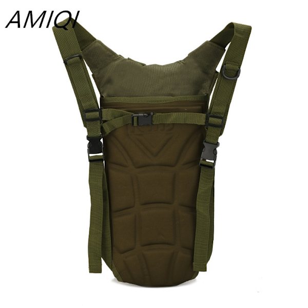 AMIQI 600D 3L vattenpåsar Taktisk utomhus bergsklättring Cykling Sport Bärbar vätskeryggsäck för kvinnor män Dryckesystem Mud