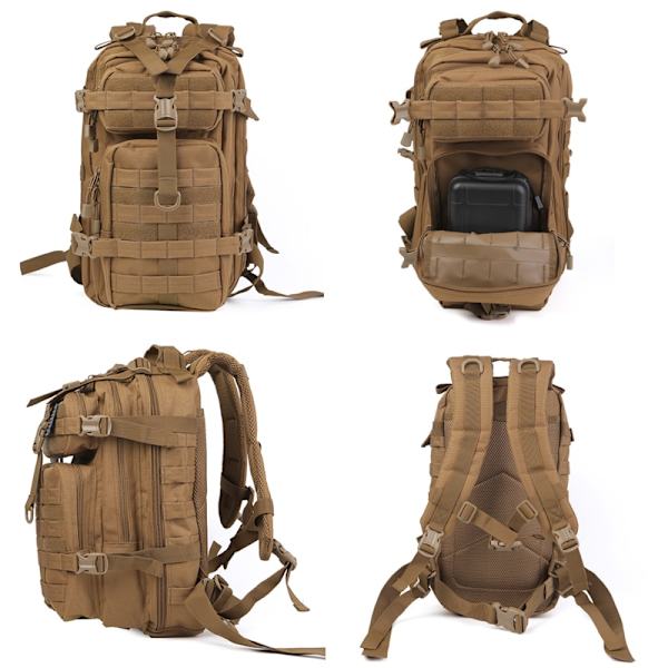 30L militär taktisk ryggsäck Army Molle Assault Ryggsäck Herr Dam Ryggsäckar Resa Camping Jakt Vandring Expanderbar ryggsäck Multicam