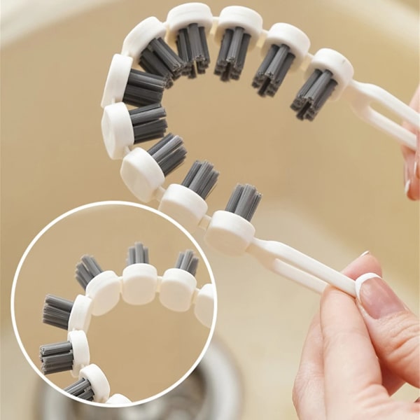 1~5PCS Sanitär U-formad Gap Multifunktion Böjbar Spaltborste Flexibel Bekväm Borste Ren Böjbara rengöringsverktyg Style A 2pcs