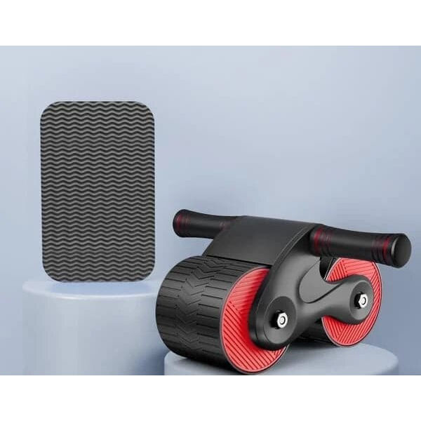 Pousbo® Automatic Rebound Abdominal Wheel Kit Fitn Black Red