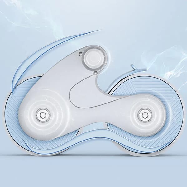 Silence Automatic Rebound Abdominal Wheel Ab slide Blue Grey