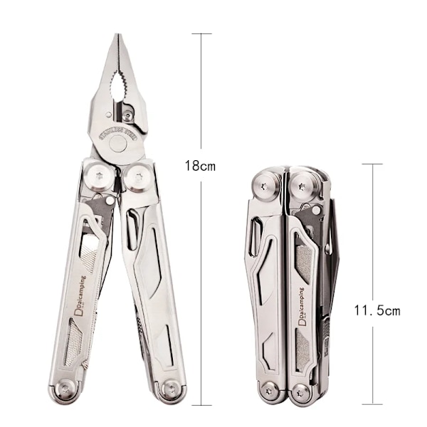 Daicamping DL30 utbytbara delar Hand Multi Tools Multi-tool Cutter EDC Multitool Survival Gear Plier Swiss Army fällknivar DL30 full set silver