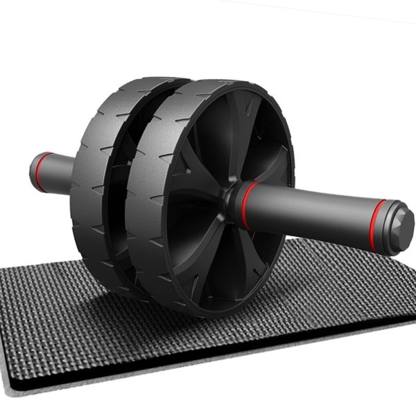 AB Roller Non-slip 15CM Tire Pattern Fitness Gym E Black