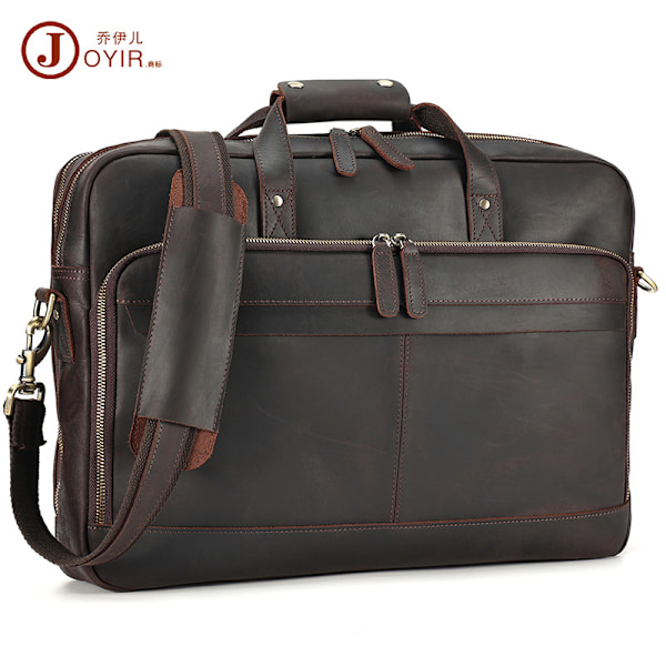 Pendlar Business Herrväska Ny första Layer Kohud Retro Handväska Äkta Läder Crossbody Herrväska Herrportfölj 6630 Brown