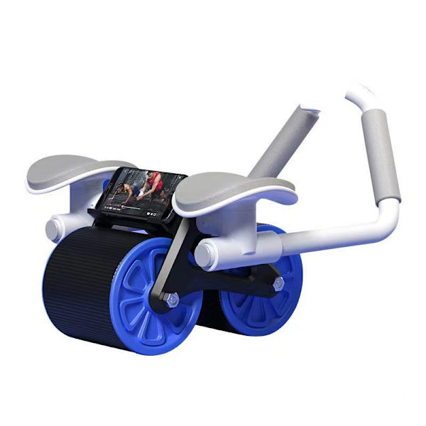 Rebound Ab Slide Rollers Med armbågsstöd Unisex maghjul Tystnad Träning Smart Abs Fitness Plank Trainer BlueNoTimer
