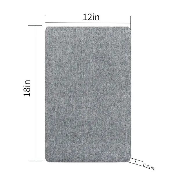 1~5PCS tum tjock strykullsdyna Bärbar högtemperaturbeständig strykbräda Effektiv ullpressmatta för resor Style C 3pcs