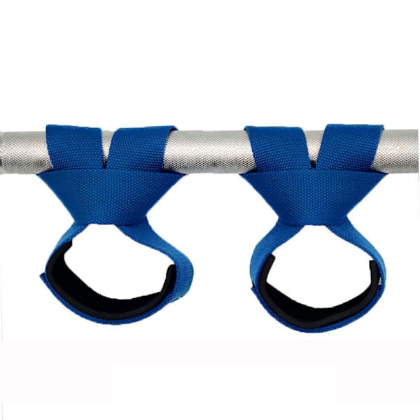 Nytt 2st viktlyftande handledsbälte blue color