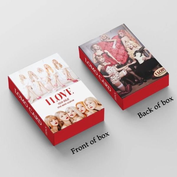 2-pack/110 st (G) I-DLE Lomo-kort (G) I-DLE 2022 Nytt album Lomo-kort (G) I-DLE Mini-fotokort (G) I-DLE Vykort Fans Present