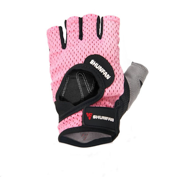 Professionell Fitness Gym Handskar Cykeltillbehör Halvfinger Män Kvinnor Power Tyngdlyftande Handskydd Cykeltillbehör Pink950 S