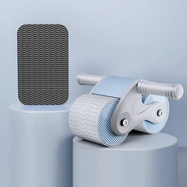 Silence Automatic Rebound Abdominal Wheel Ab slide Blue Grey