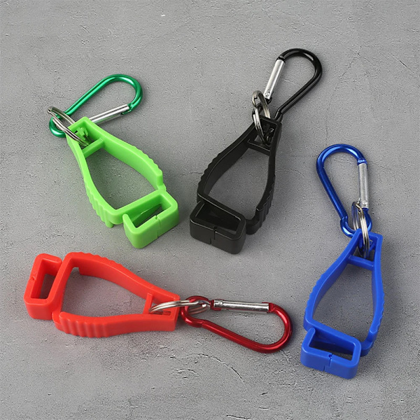 Arbetshandskar Skydd Anti-förlorade Arbetshandskar Clips Säkerhetshandskhållare för utomhus bergsbestigning Handske Grabber Clip Plast Style H