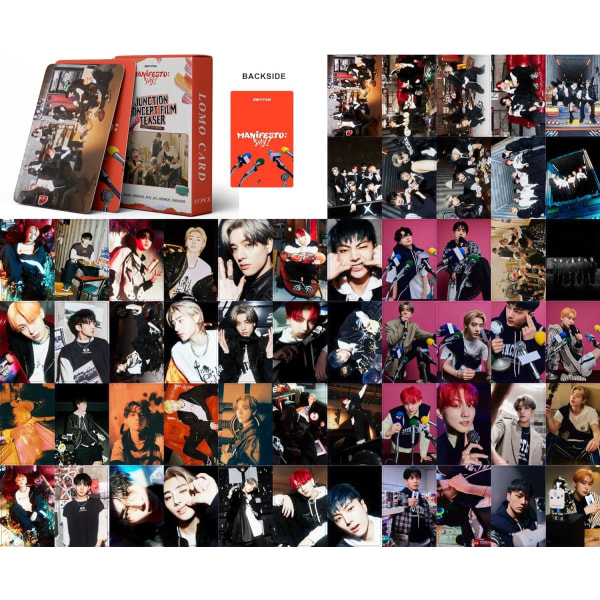 Enhypen Lomo Cards Fotokort Enhypen Manifesto: Dag 1 Album Lomo Cards Enhypen vykort för fans Presentpaket med 55