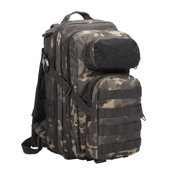 Yakoda Tactical Backpack Outdoor Bergsbestigning Vandringsryggsäck Cs Army Fan 3P Attack Ryggsäck Black 30L