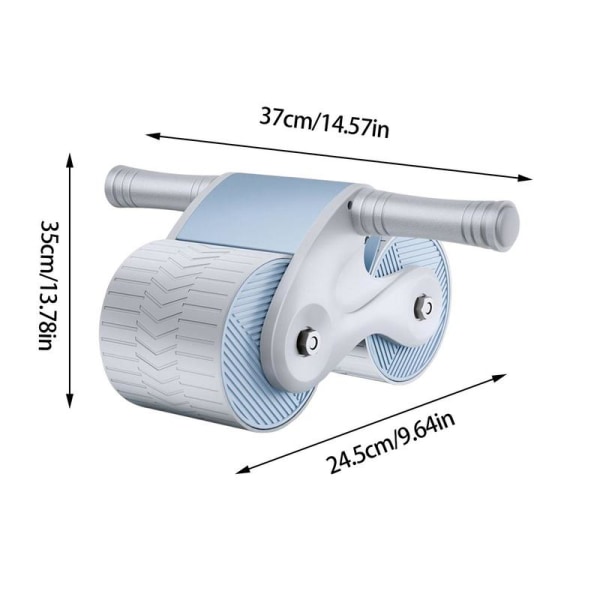 Fitness Abdominal Wheel Automatisk Rebound Ab Rolle Gray