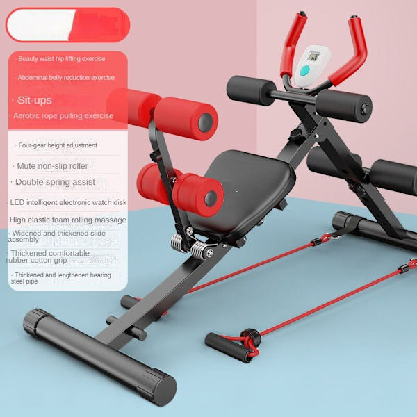 AB Gliders Trainer Rail Cruncher Abdominal Roller Smart Device Gå ner i vikt Maskin Maskin Gym Hem ABS Fitness Gym Utrustning Upgraded version-2