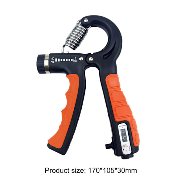 Räknedynamometer Handgrepp Fitness Handgrepp 5-60 kg Handträning Gripper Gymutrustning Handledsrehabiliteringsutvecklare 5-60Kg orange 4