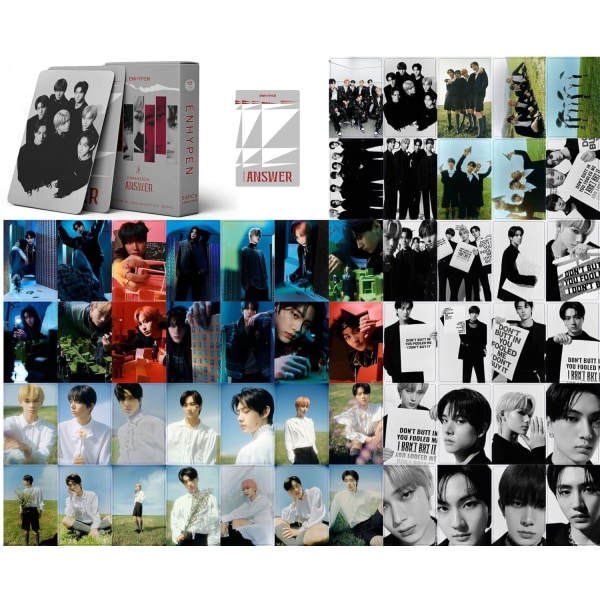 Kpop ENHYPEN ENHYPEN 54st ENHYPEN Lomo Cards ENHYPEN Dimensioner: SVAR Album Lomo Cards Enhypen Poster Cards for Fans