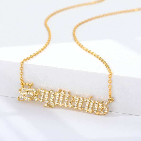 Cubic Zirconia Constellation Halsband Horoskop Je Virgo Gold/color