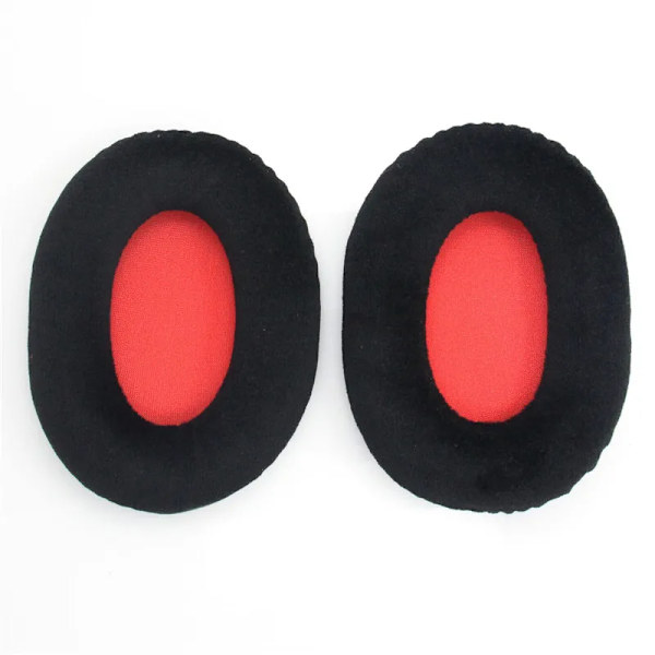 Högkvalitativt Headset Skumkudde Ersättande öronkuddar för Kingston HSCD KHX-HSCP Hyperx Cloud II Stinger Core Soft Protein Cover black red flannel