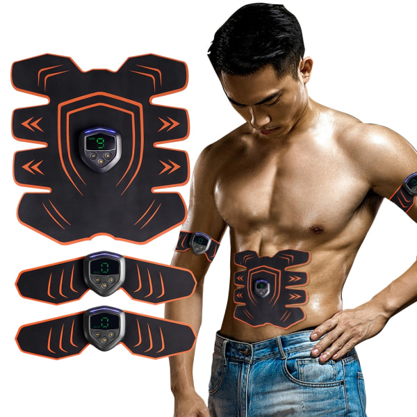 Magmuskelstimulatortränare EMS Abs Fitness Träningsutrustning Muskler Elektrostimulator Träning hemmagym Item B Arm suit