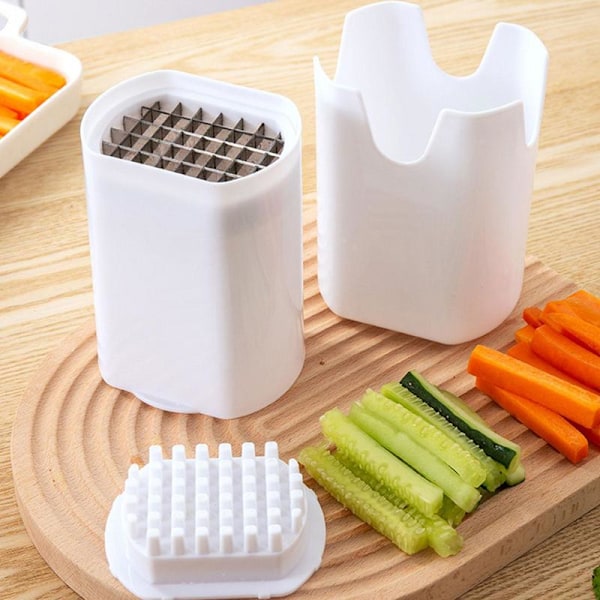 Gurkskärare Multifunktionell grönsakshackare manuell jordgubbskärare Morotsstav Hushållsredskap för frukt och grönsaker Cucumber Slicer