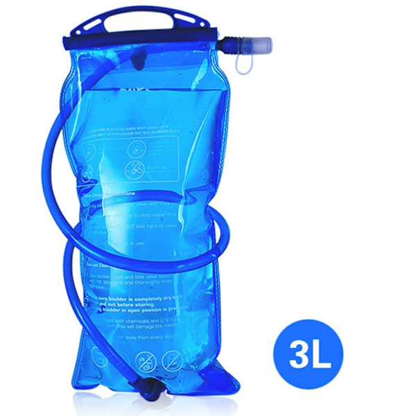 Jungle King Ny J12 vattenreservoar Vattenblåsa Hydration Pack Förvaringspåse BPA-fri 1,5L 2L 3L Running Hydration Väst Ryggsäck 3L Water Bag