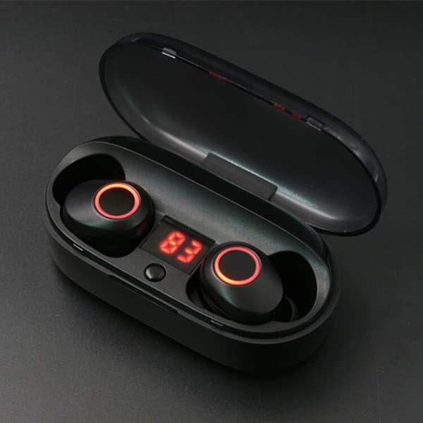 Tws Bluetooth 5.0 vattentät hörlurar Mini Wireles Black