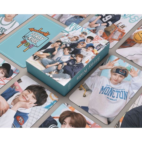 55 st Stray Kids Lomo Cards Stray Kids SKZ:s lilla skogen nya album Stray Kids Vykort Present till fans (B) A