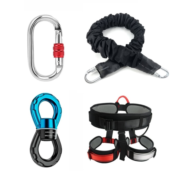 Bungydans Flygande upphängningsrep Antenn Antigravitation Yogasnöre Motståndsbandset Set Fitness Hem GYM-utrustning Basic set Black 40-60kg