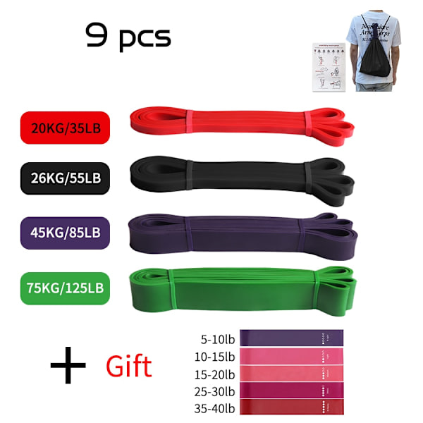 Heavy Duty Latex Resistance Band Tränings Elastiskt band för sport Styrka Pull Up Assist Band Träning Pilates Fitness 19hei