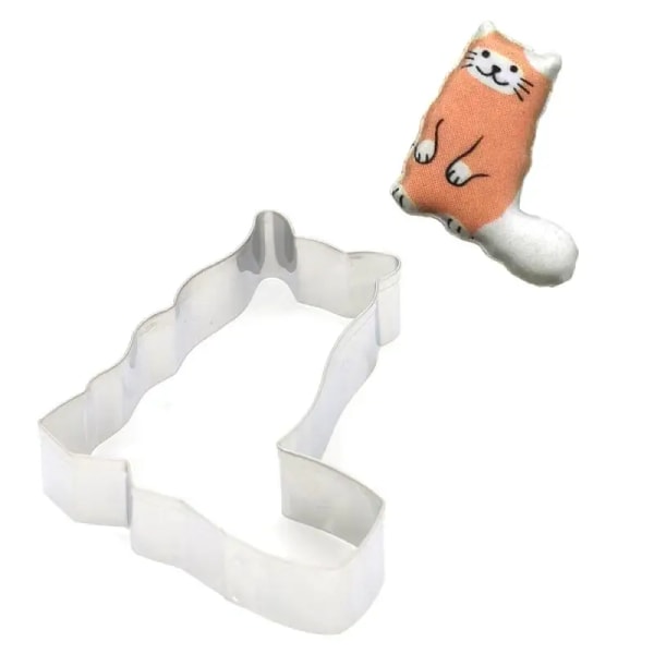 Kakformar Formar Rostfritt stål Söt djur Katt Fisk Form Form DIY Fondant Bakverk Dekorera Bakning Köksredskap Shark 7029