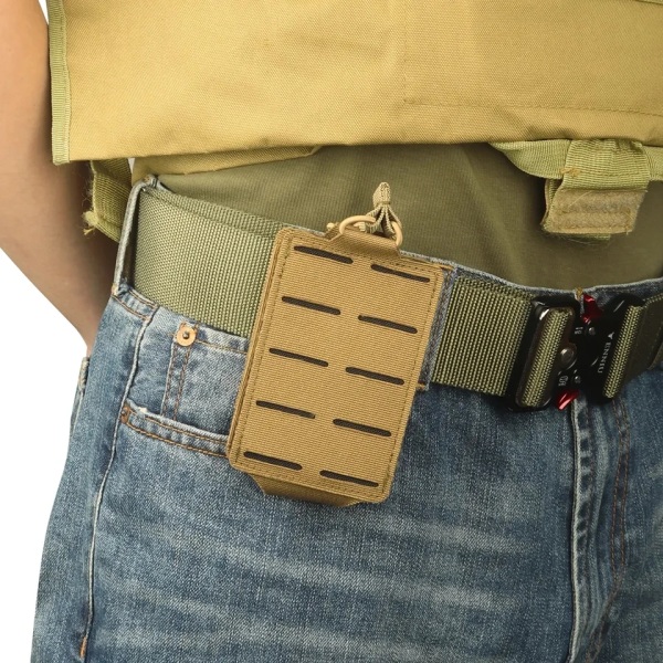 Magazine Single Pouch Gevär Mag-ficka 5,56 mm Magasinficka för M4 M14 M16 AR-15 Hunting Magasinhållare med öppen topp sand