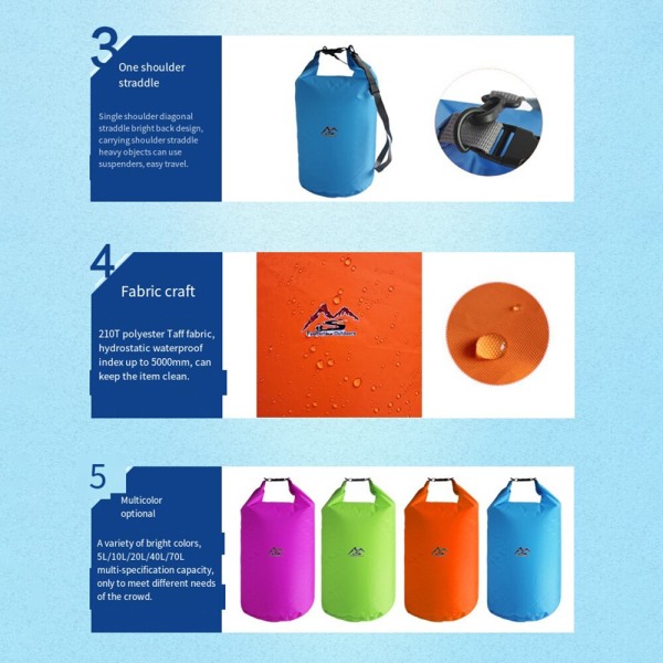 Lätt vattentät dragsko Förvaringspåse Multifunktionell väska Slitstark Skor Underkläder Resa Camping Sport Driftväskor Light Yellow 10L