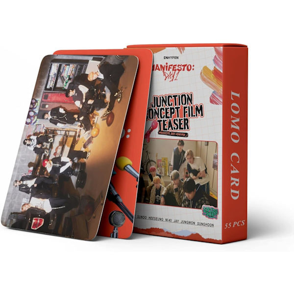 ENHYPEN 55st ENHYPEN Lomo Cards ENHYPEN MANIFESTO: DAG 1 Album Lomo Cards Enhypen Poster Cards for Fans