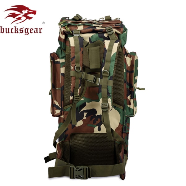 2023 taktisk stor ryggsäck stor kapacitet utomhus resor camping vandring ryggsäck taktisk ryggsäck 65 L aluminium ram baksida Army Green 56-75L