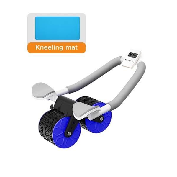 Ab Roller Wheel Automatisk Rebound Med Armbågsstöd Blue