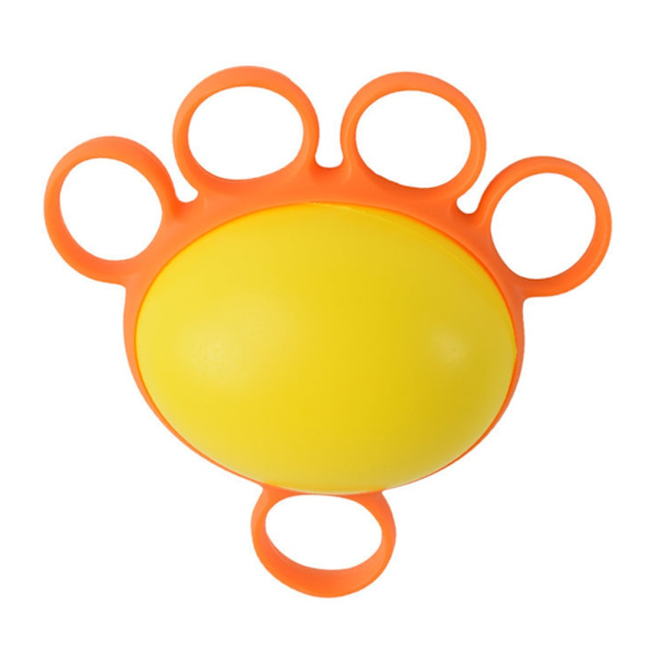 Hand Gripper Strengthener Ball Silikon Finger Träning Muskel Avslappning Handled Styrketränare Fitness Arm Träning Rehabilitering 30lb Yellow Silicone