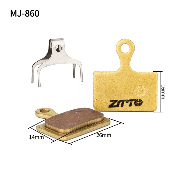 ZTTO 4 ST MTB bromsbelägg i helmetall för MT200 M8000 M785 G03TI G04TI DB1 Nivåguidekod DB1 BB5 BB7 CR MT2 MT4 R1 Skivbroms MJ03F