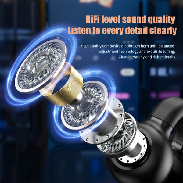 Z28 Mini Wireless Ear Clip Single Ear Bluetooth He White