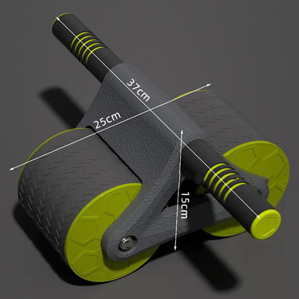 Abdomen Roller med stabila dubbla hjul Träning A C Red