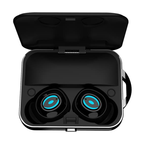 Mini Box Bluetooth hörlurar Stereo Handsfree Earbu Black