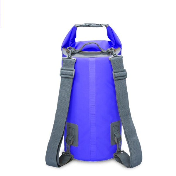 Dubbelbälte PVC Vattentät väska 5L 10L 20L Utomhus DEEP BLUE 20L