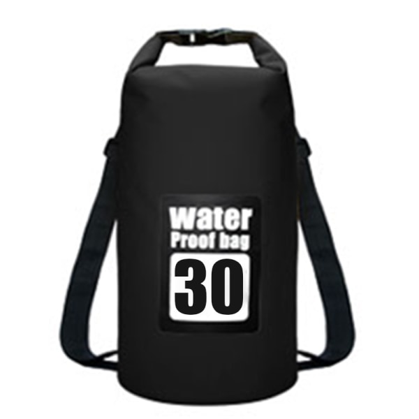 5L/10L/15L/20L/30L Vattentäta påsar Torrväska PVC Wat 30L Black