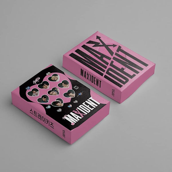 ELEFAD 55st Stray Kids Lomo Cards MAXIDENT Stray Kids Nytt album Minifotokort Stray Kids Poster Cards Present för fans (ER-037)
