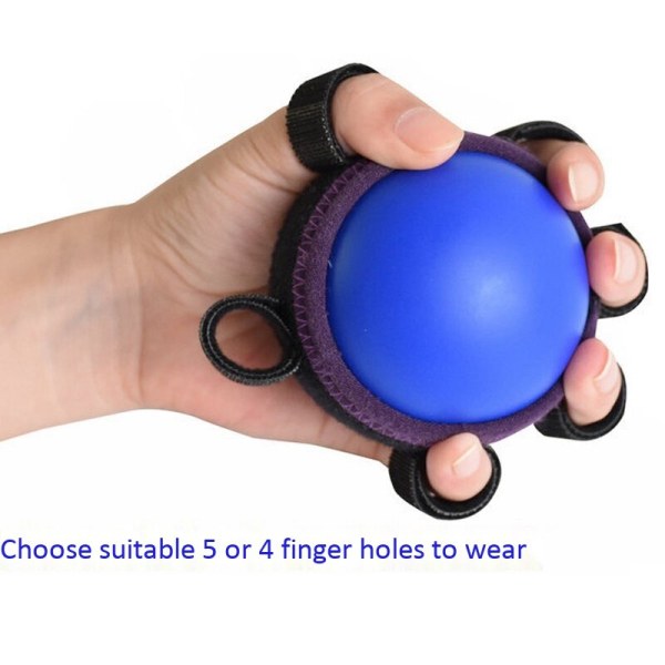 Handgrepp PU Ball Finger Träning Hemiplegi Träning Power Gummi Rehabilitering Träning Gripper Blue